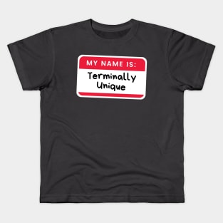 Hello I’m Terminally Unique Alcoholic Recovery Kids T-Shirt